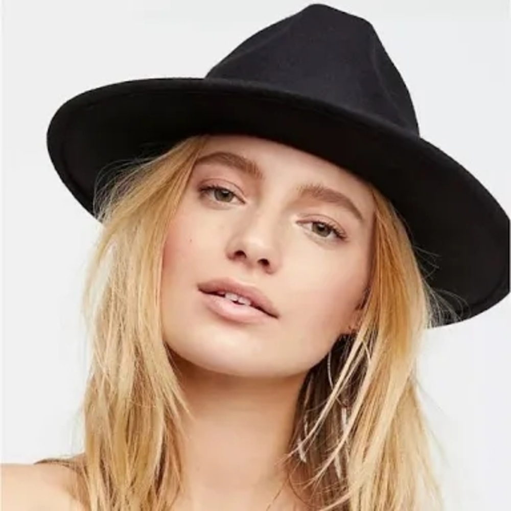 HOUSE OF HARLOW 1960 WOOL Black Women's Hat